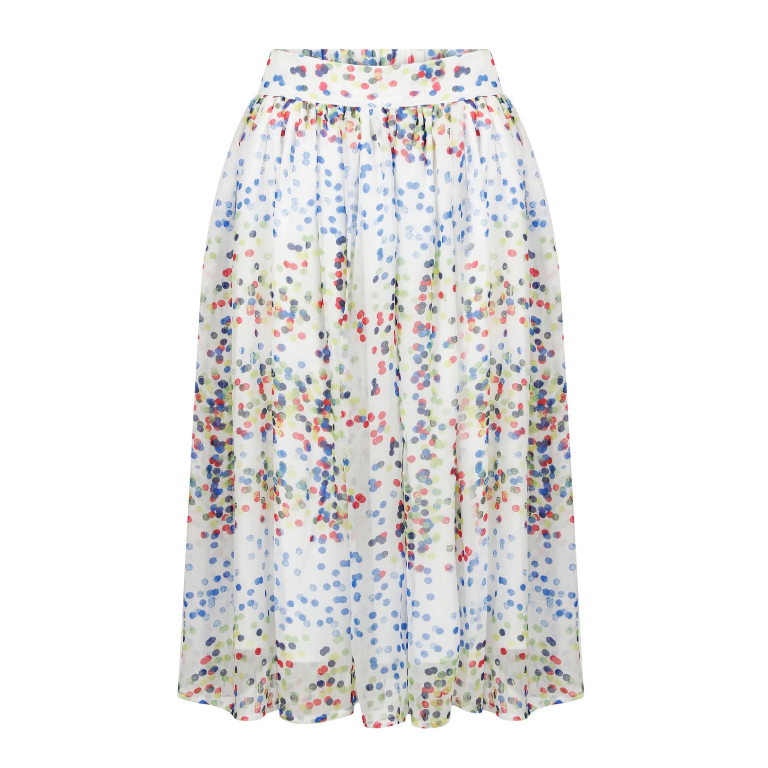 Boo Pala Aliza Pleated Midi Skirt Multicolore Polkadot 8/10